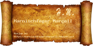 Harnischfeger Marcell névjegykártya